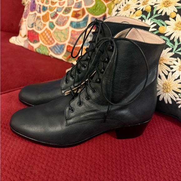 Christy Dawn The Dawn Boot in Noir Leather - Picture 3 of 8